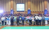 Khai mạc Giải Cầu lông Học sinh - Sinh viên TP Hà Nội mở rộng tranh Cúp báo Tuổi trẻ Thủ đô